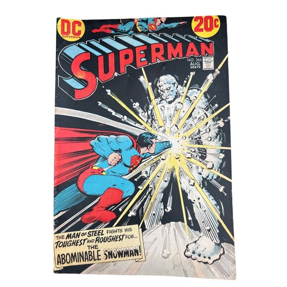 DC Comics Superman #266 August 1973 The Abominable Snowman Issue Bagged Boarded - Picture 1 of 4